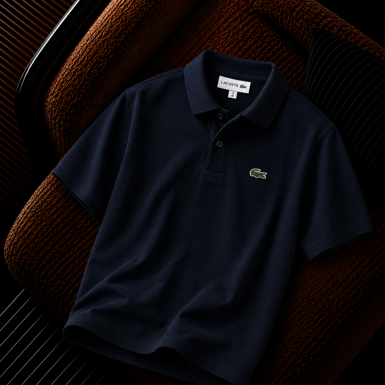 “Lacoste” Slim Fit Polo Yaka Lacivert Tişört