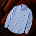 Lacoste Nakış Logo Açık Mavi Premium Erkek Gömlek