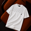 Beymen Zig Zag Desenli Beyaz Premium Erkek Tişört