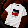 Tommy Hilfiger Signature Logo Baskılı Beyaz Premium Erkek Tişört