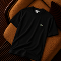 Lacoste Nakış Logo Siyah Premium Erkek Tişört