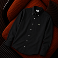 Lacoste Nakış Logo Siyah Premium Erkek Gömlek
