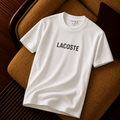 Lacoste Logo Baskılı Beyaz Premium Erkek Tişört