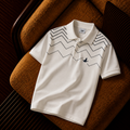 “Beymen Club” Zigzag Desenli Beyaz Polo Yaka Tişört
