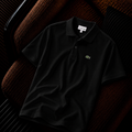 Lacoste Erkek Siyah Klasik Polo Yaka Tişört – Slim Fit Premium Pamuk