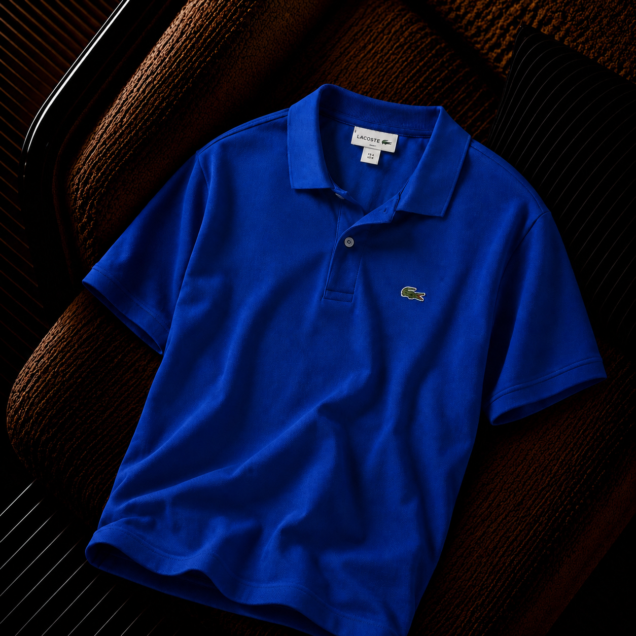 Lacoste Classic Fit Erkek Polo Yaka Tişört – Saks Mavi