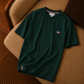 Lacoste Premium Bisiklet Yaka T-Shirt – Koyu Yeşil