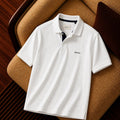 “Gant” Minimal Logo Detaylı Polo Yaka Tişört – Beyaz